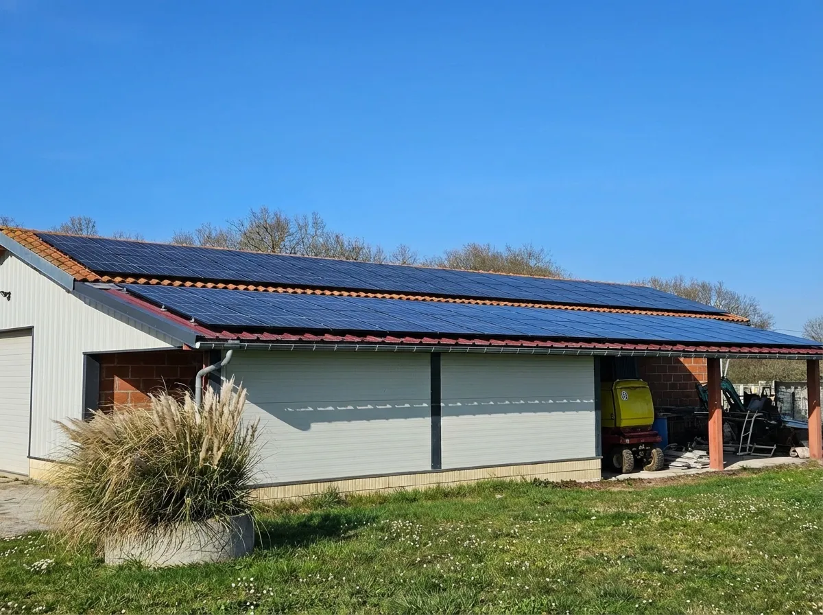 Installation de panneaux solaires 15 kWc avec onduleurs hybrides SMA